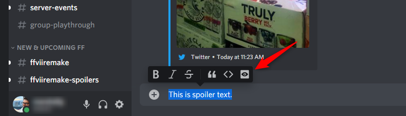 Spoiler tag Discord