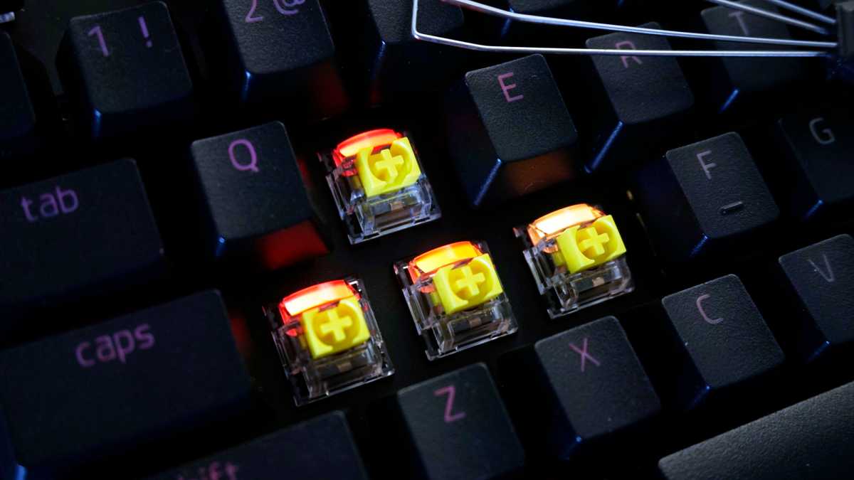 Razer BlackWindow V3 Pro switches