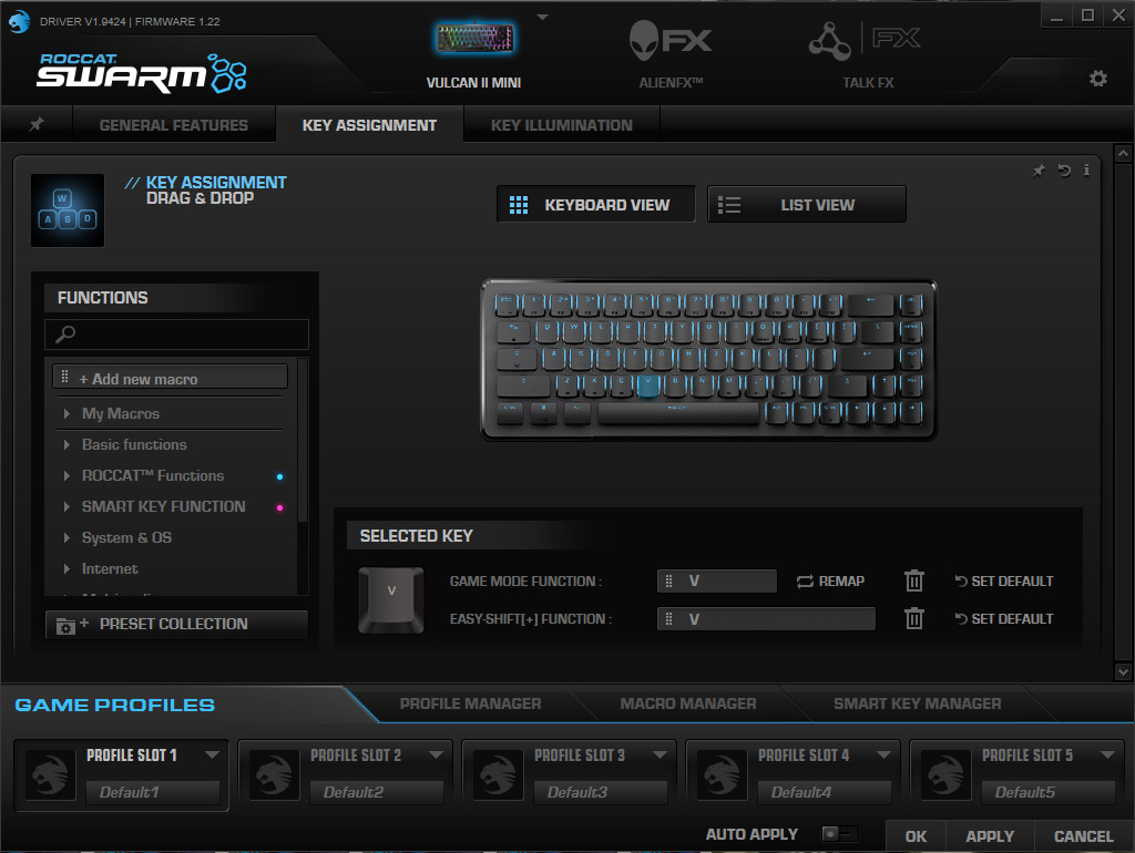 Roccat Swarm software 