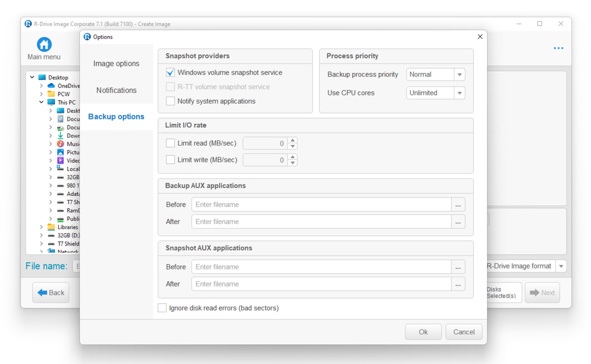 R-Drive Image 71 options