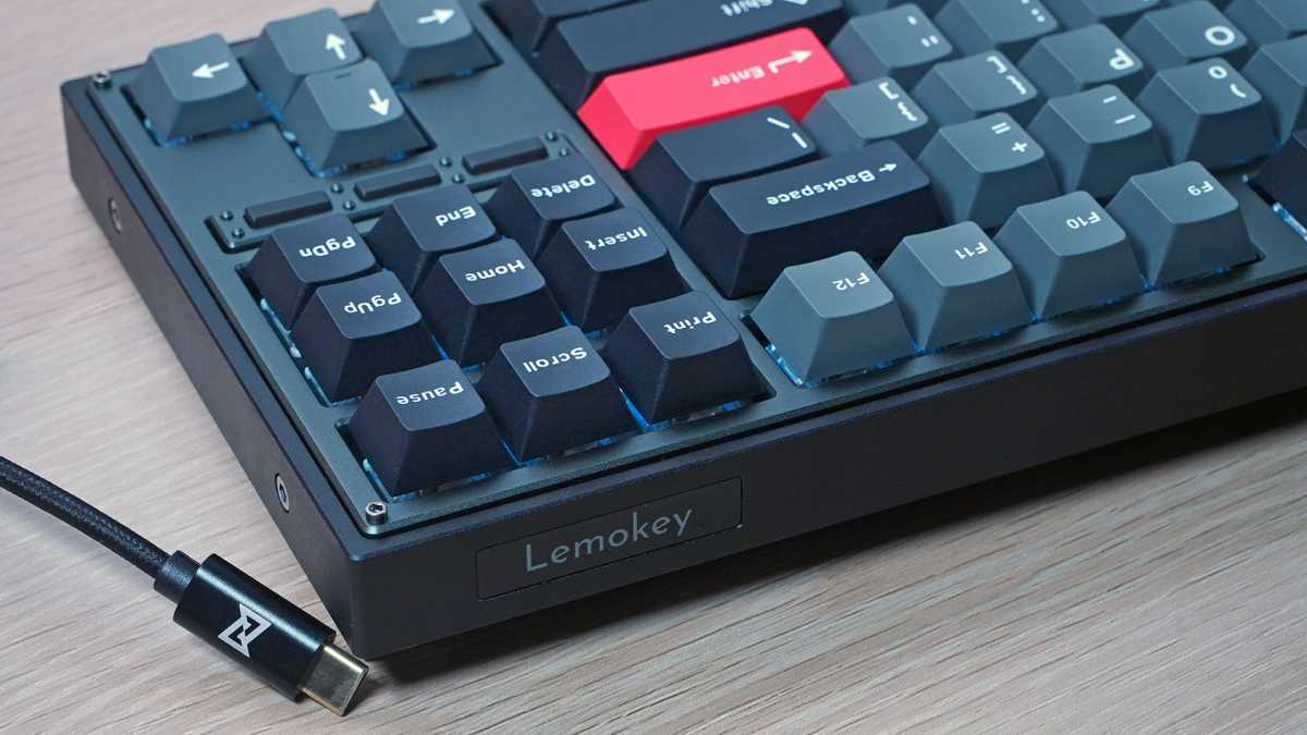 Lemokey L3 keyboard from the front