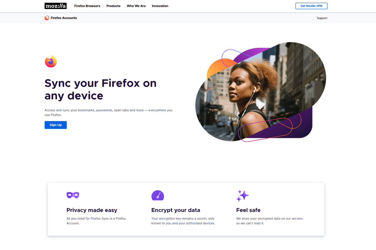 Firefox sync