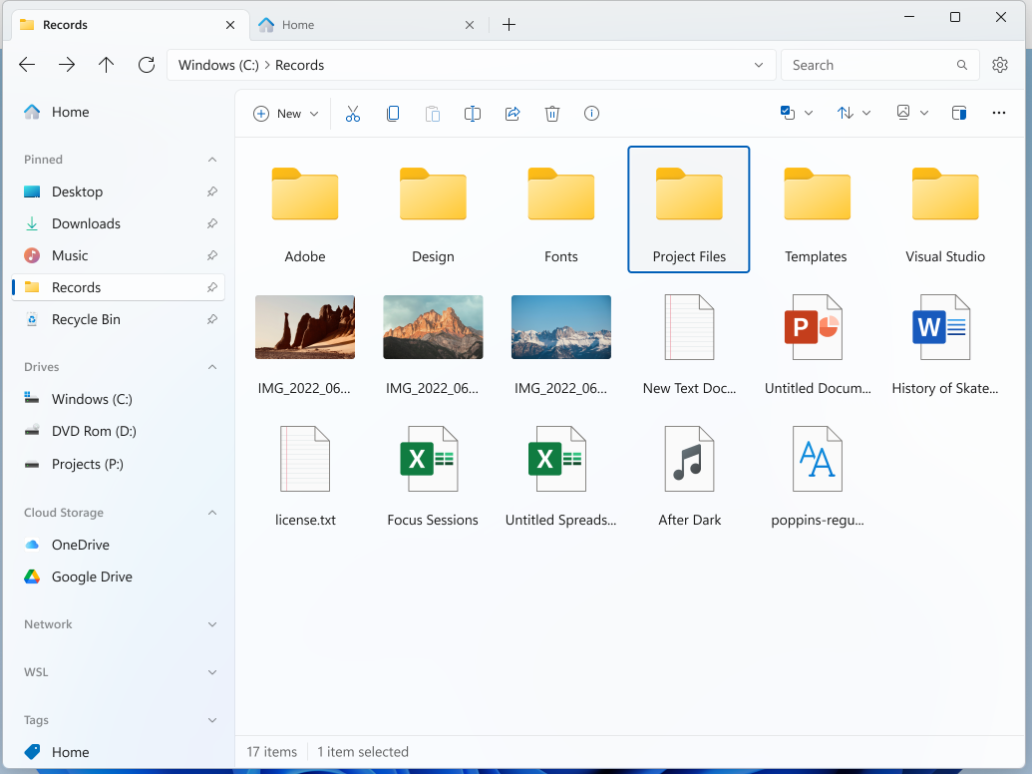 Windows Files
