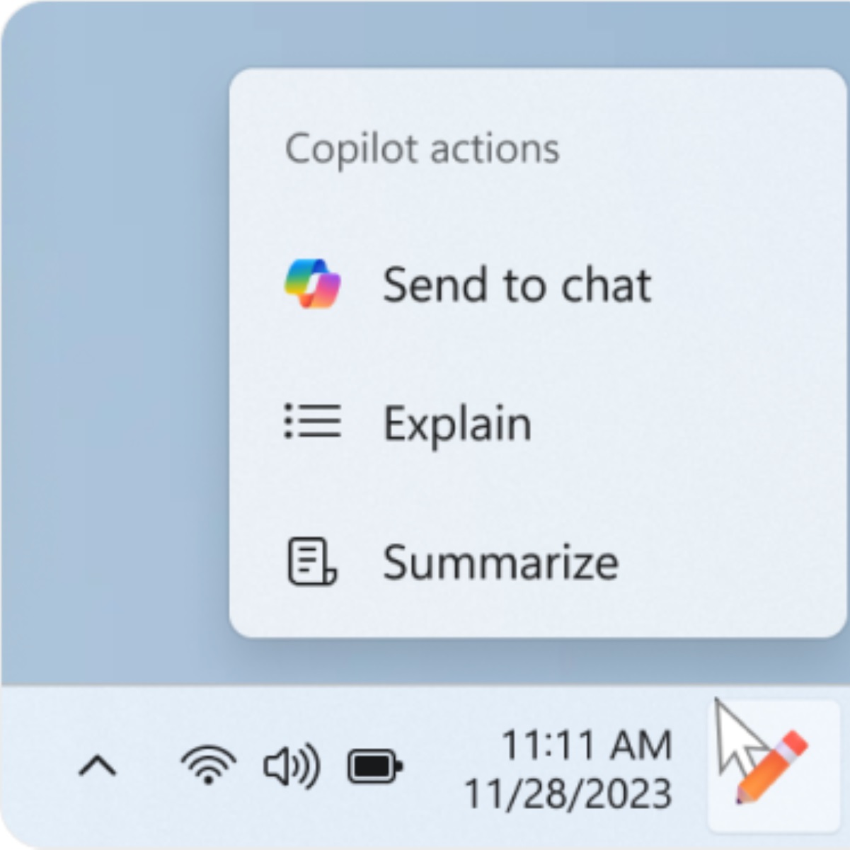 Windpws 11 Copilot shortcuts