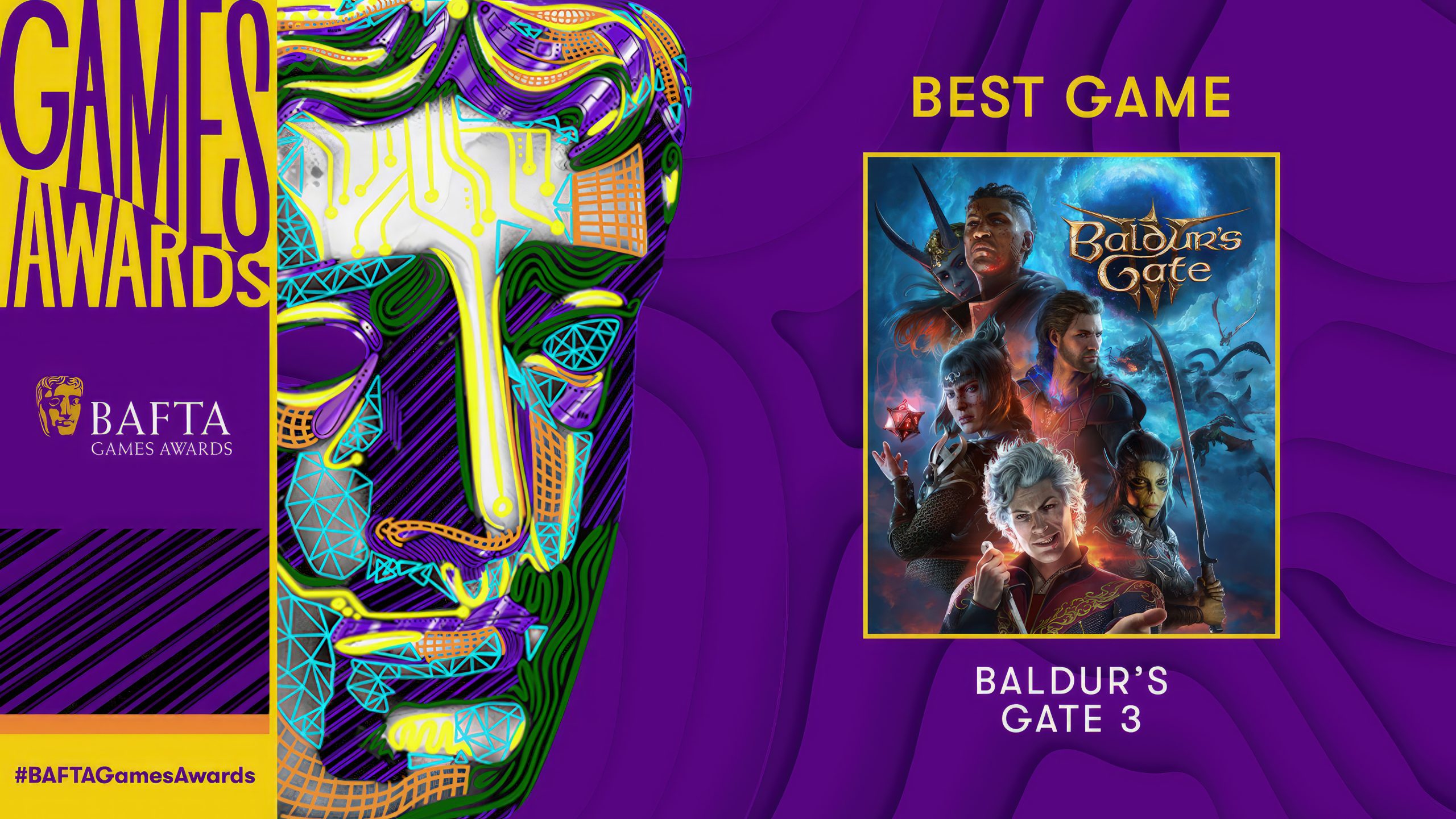 Baldurs Gate 3 Wins Bafta Goty Cyberpunk 2077 Gets Evolving Game