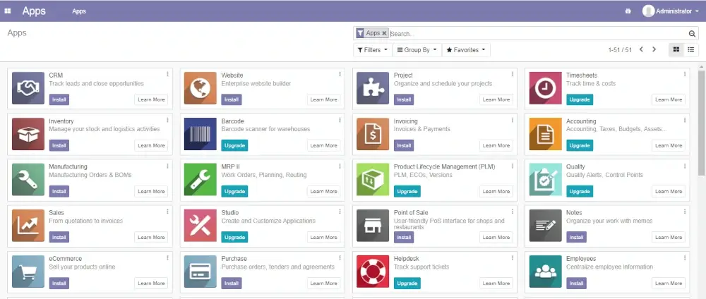 Odoo: Open Source ERP and CRM