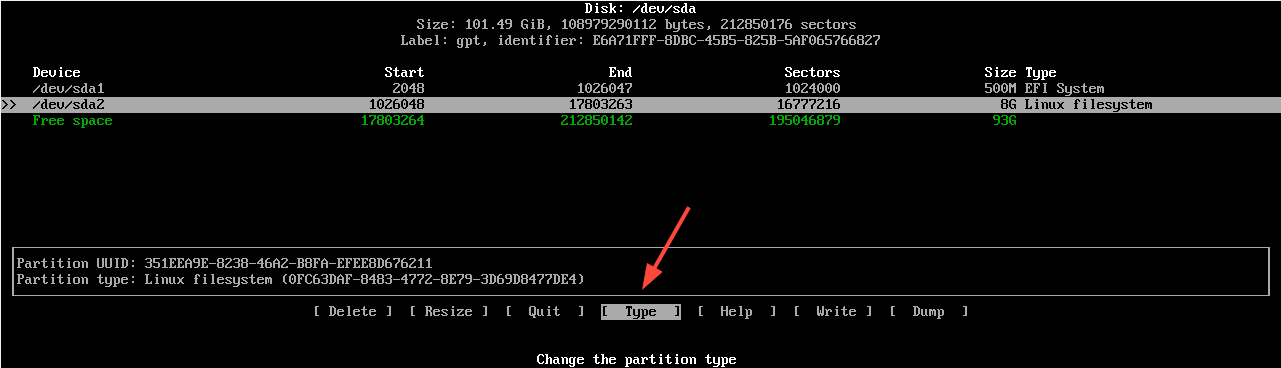 Choose Swap Type