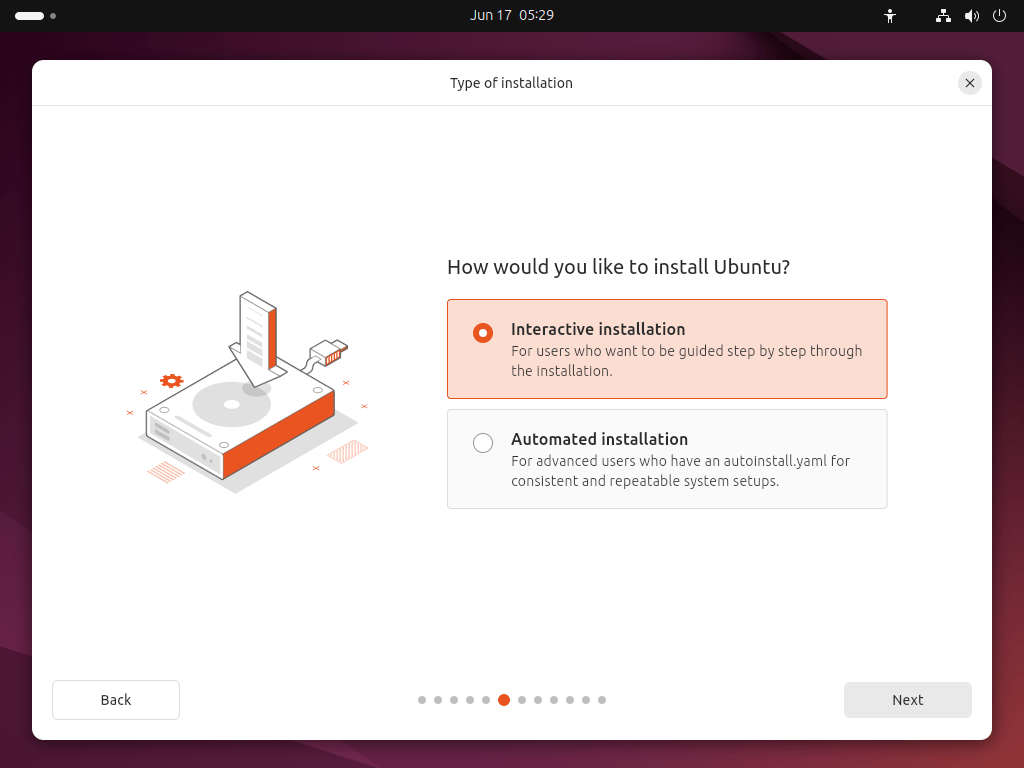 Ubuntu Install Type