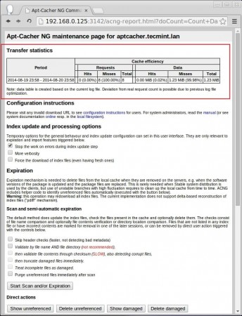 Apt Cache Transfer Statistics