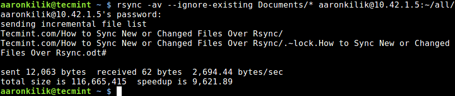 Sync Files Local to Remote Linux