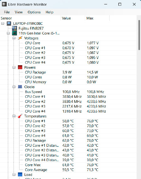 Mit dem Libre Hardware Monitor haben Sie den Zustand Ihres PCs immer im Blick. Dazu liest das Tool diverse Sensoren aus und gibt die Infos weiter.