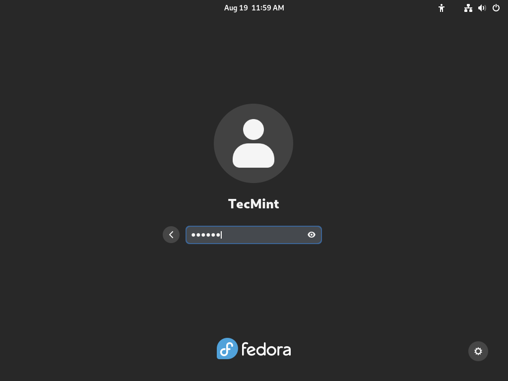 Fedora User Login