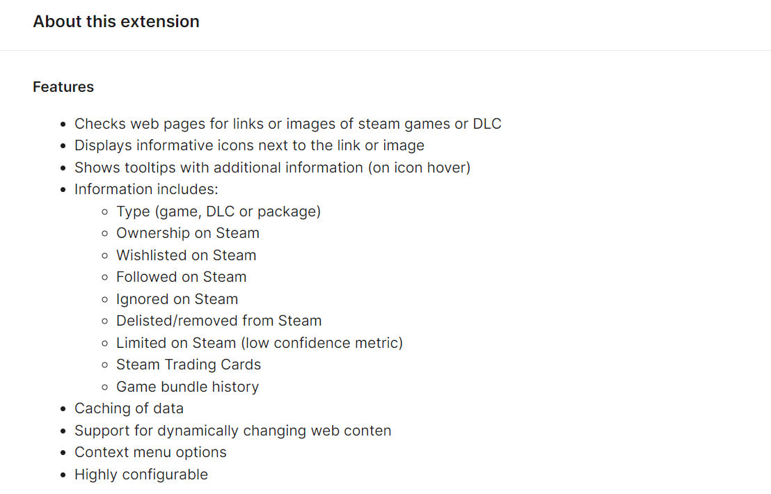 Steam Web Integration