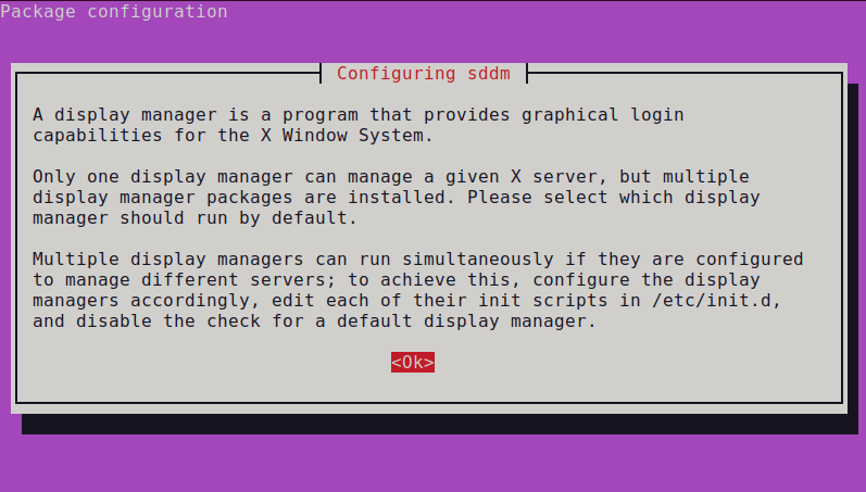 Configuring sddm Display Manager