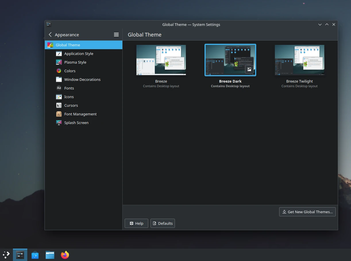 Change KDE Theme