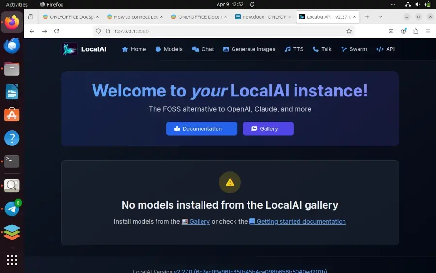 Access LocalAI in Ubuntu